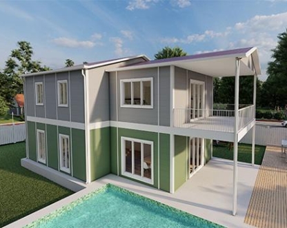 165m² Ahlat İki Katlı Prefabrik Ev