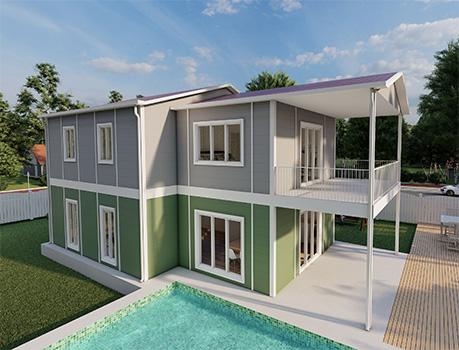 165m² Ahlat İki Katlı Prefabrik Ev