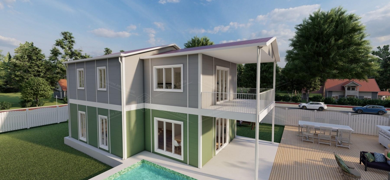 165m² Ahlat Two-Storey Prefabricated House