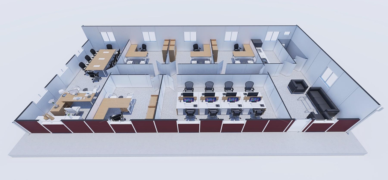 170m² Prefabricated Office Building