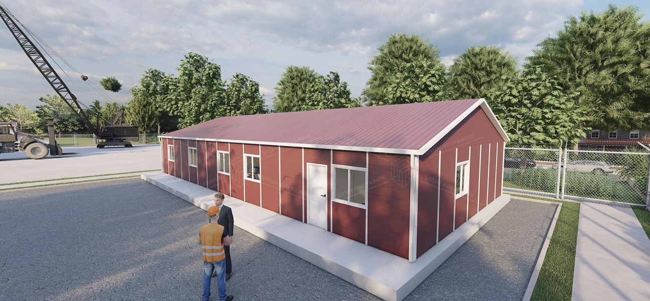 170m² Prefabrik Ofis Binası