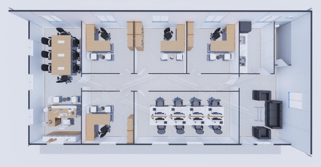 170m² Prefabrik Ofis Binası