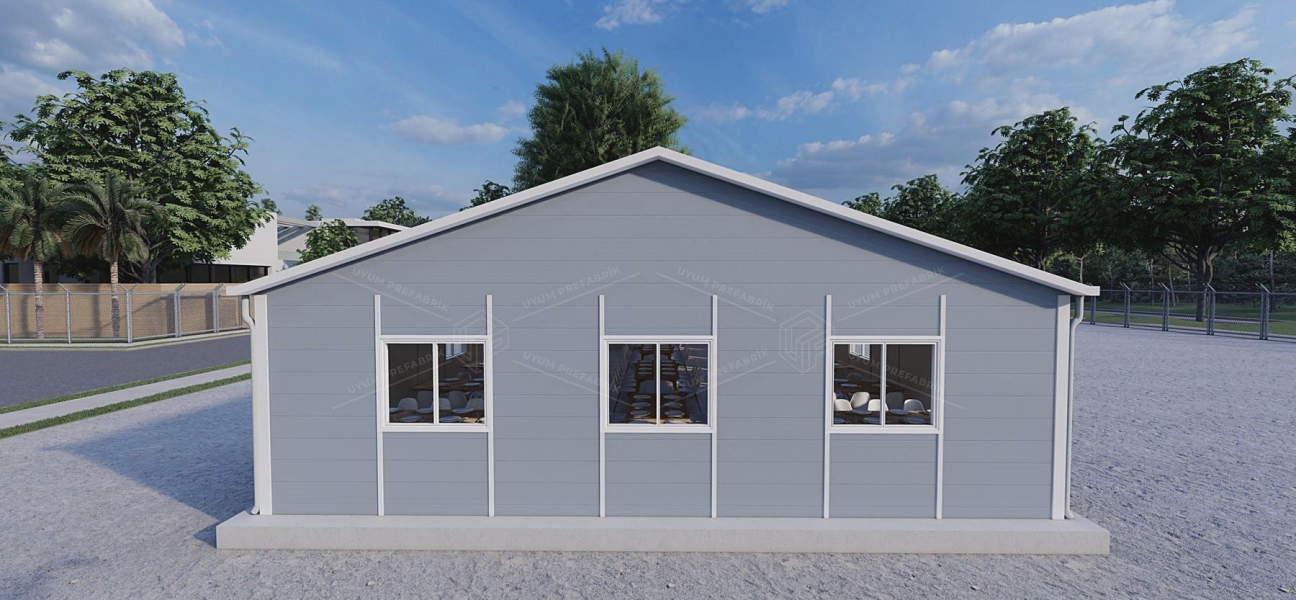 170m² Prefabrik Yemekhane Binası