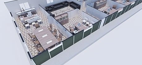 174m² Prefabricated Office Building