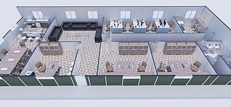 174m² Prefabricated Office Building