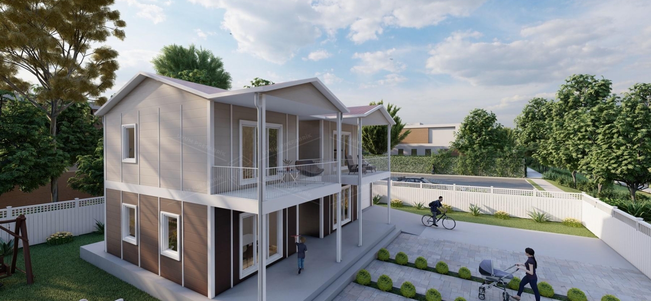 177m² Hünkar Two-Storey Prefabricated House