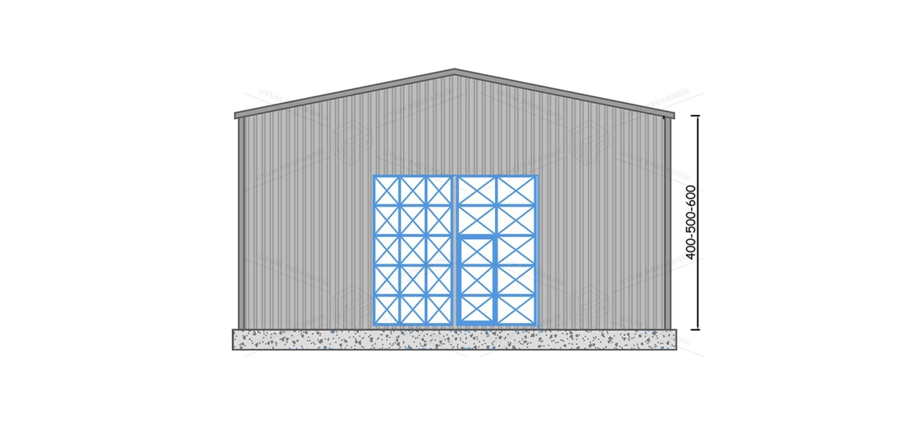 200m² Çelik Hangar Binası 