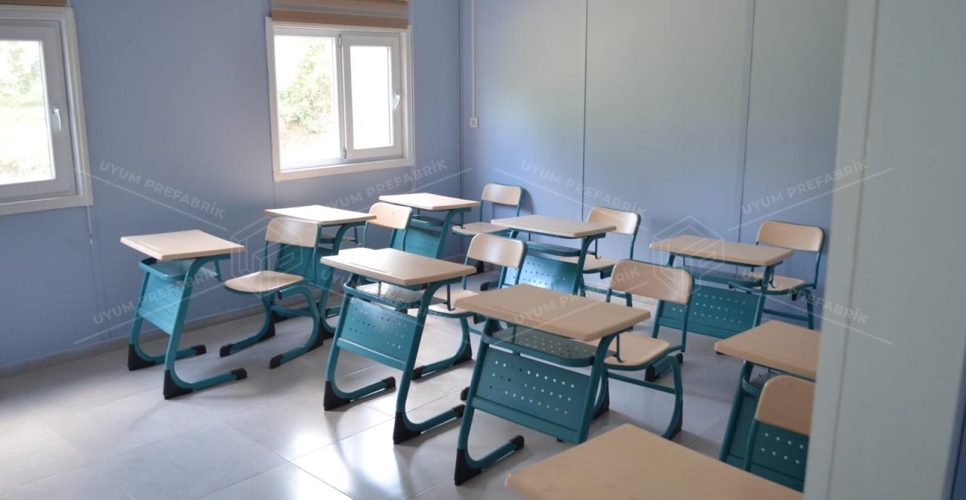 203m² Prefabrik Okul Binası 