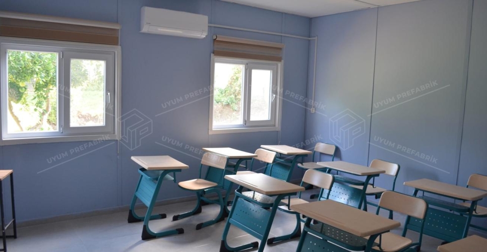 203m² Prefabrik Okul Binası 