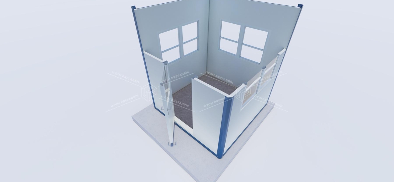 210 x 210 Sandviç Panel Kabin 