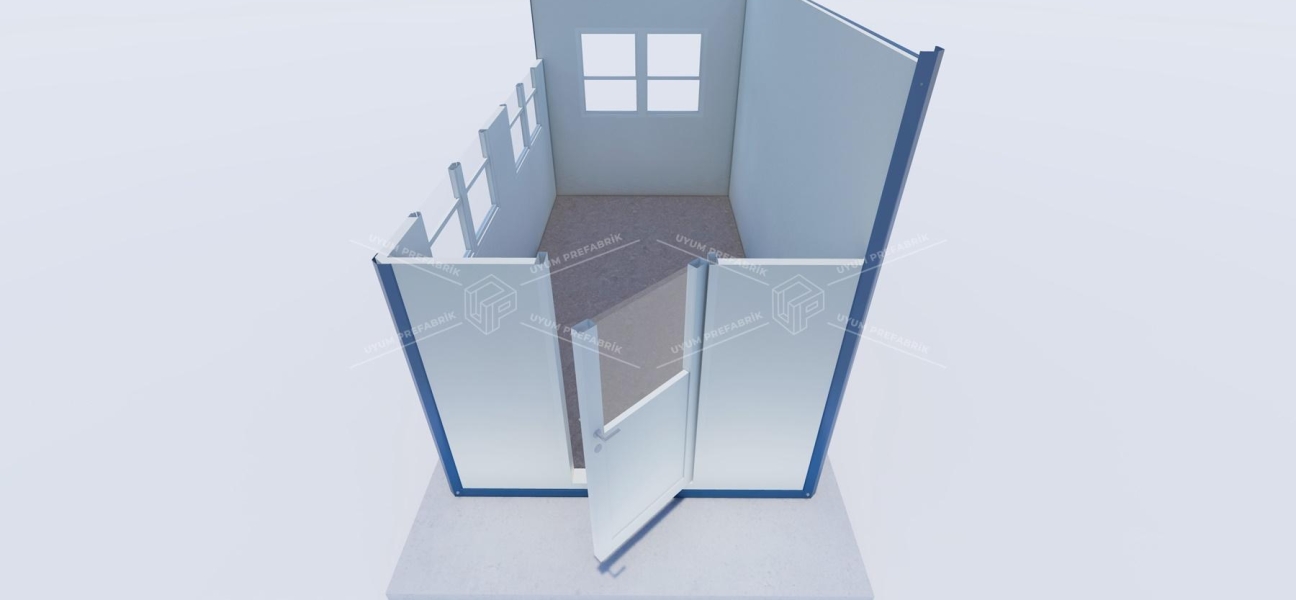 210 x 400 Sandviç Panel Kabin 