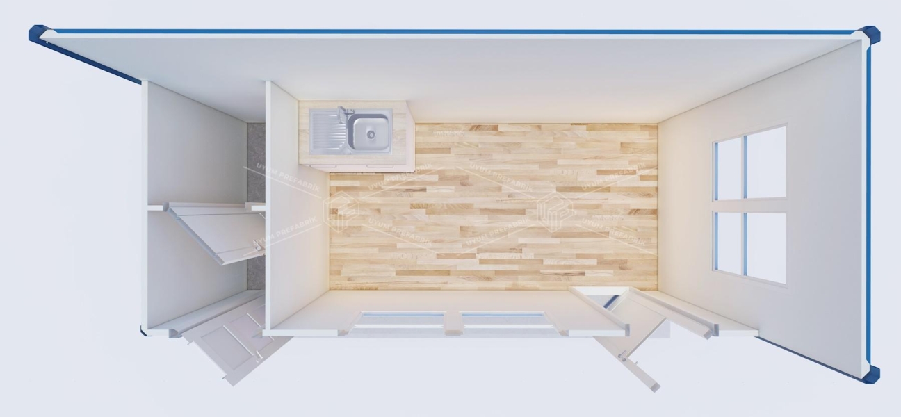 210 x 500 Sandviç Panel Kabin 