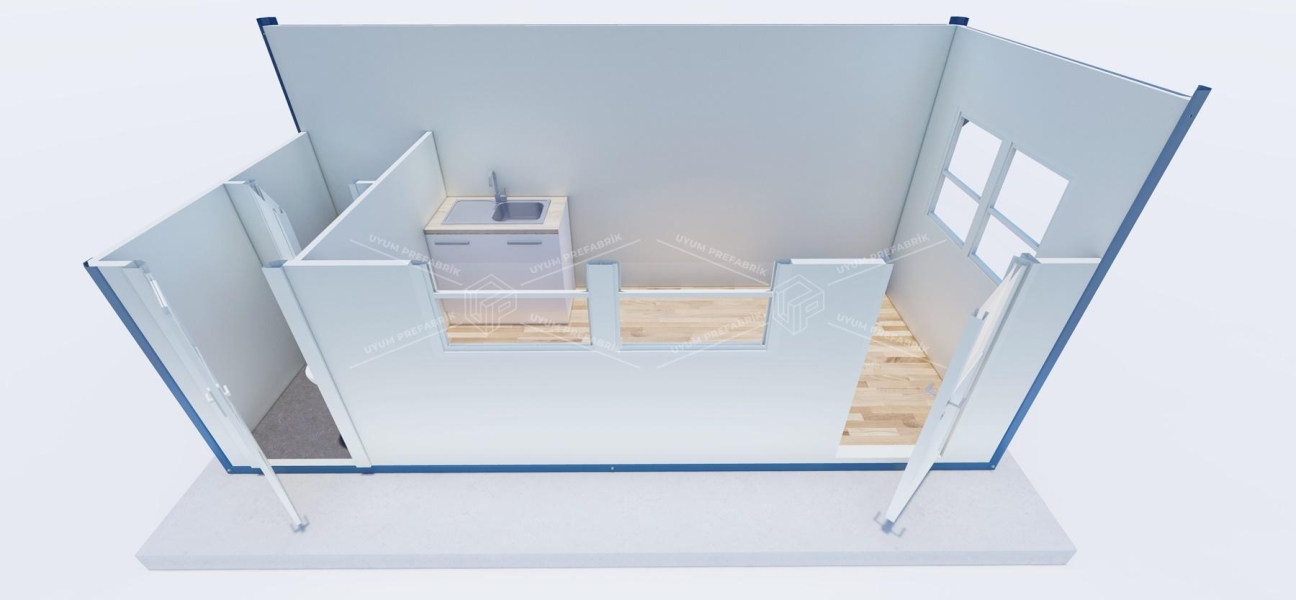 210 x 500 Sandwich Panel Cabin