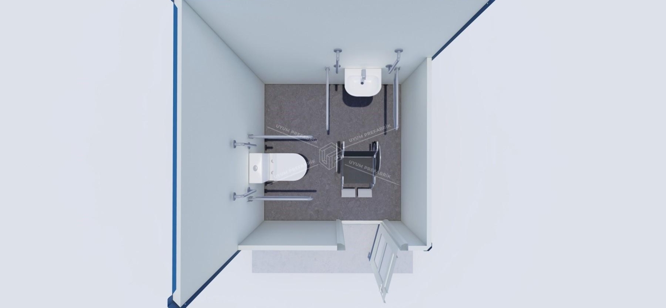 210x210 Panel Kabin WC-Duş 