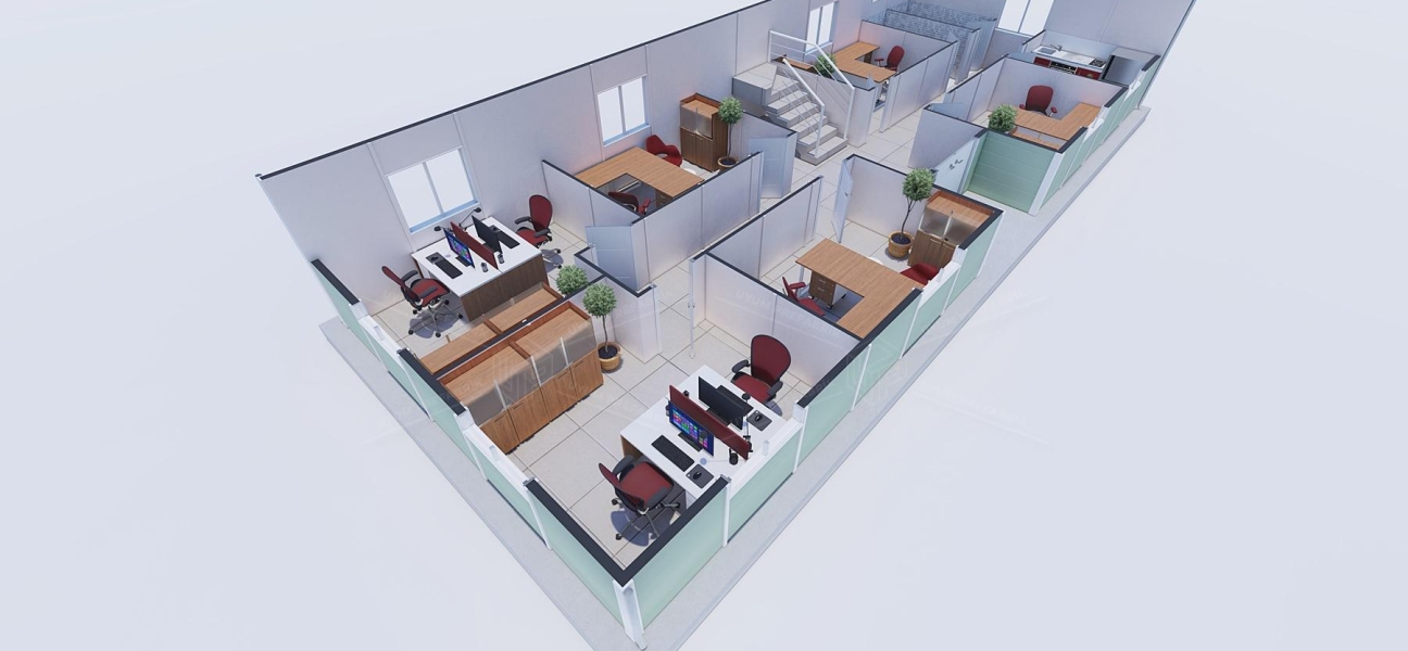 212m² Prefabricated Office Building