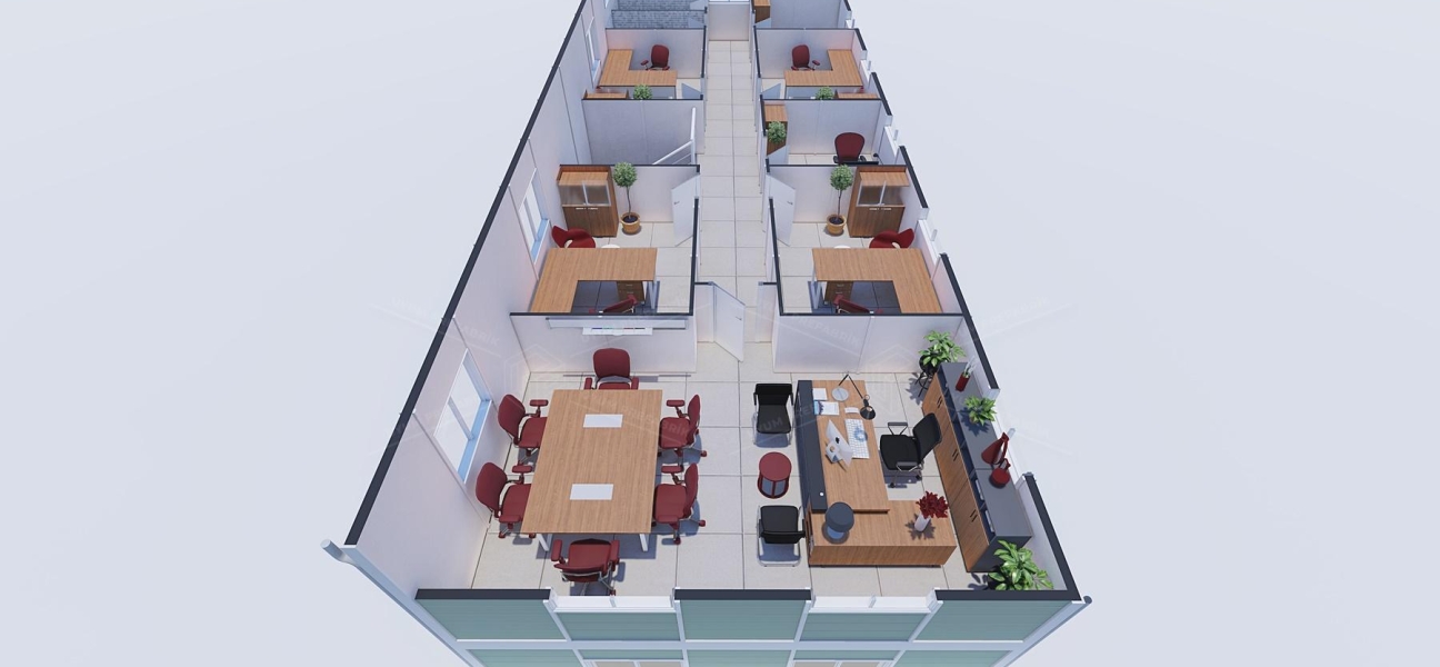212m² Prefabrik Ofis Binası