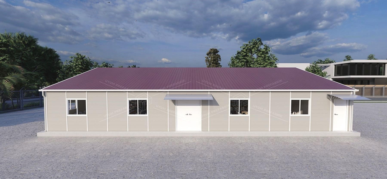 217m² Prefabricated Dining Hall Building