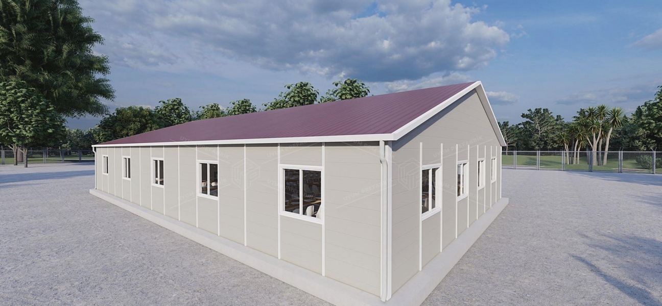 217m² Prefabricated Dining Hall Building