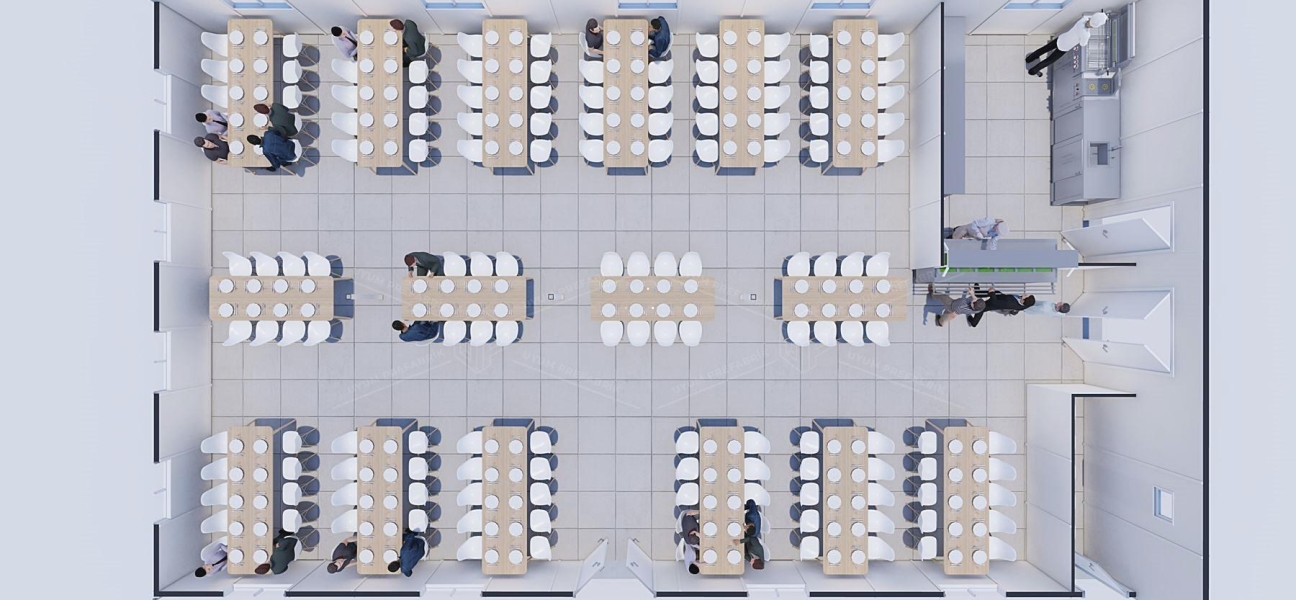 217m² Prefabrik Yemekhane Binası