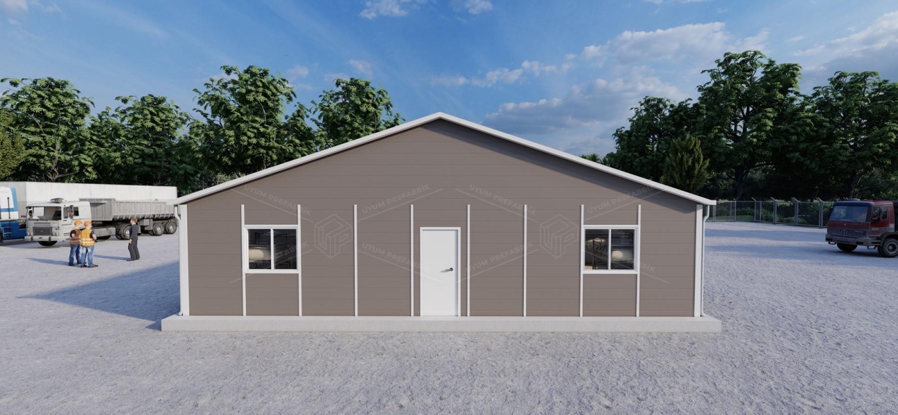 218m² Prefabrik Yatakhane Binası