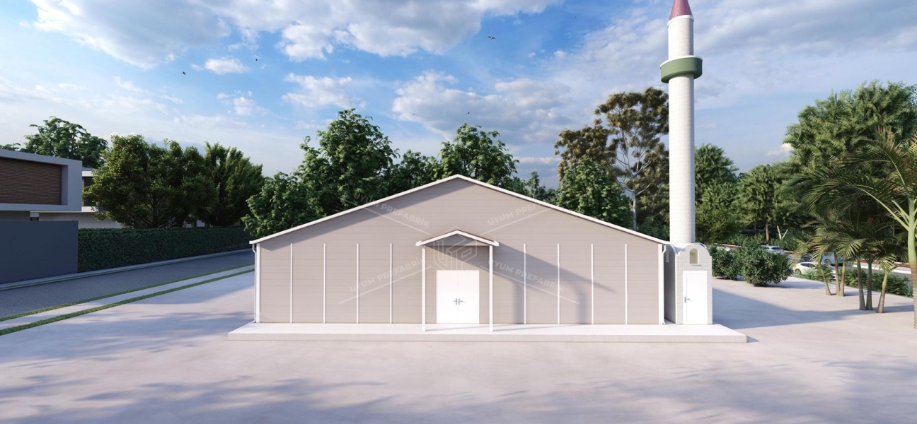 231m² Tek Katlı Prefabrik Mescit Binası 