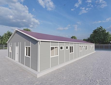 232m² Prefabricated Dormitory Building (WC-Shower)