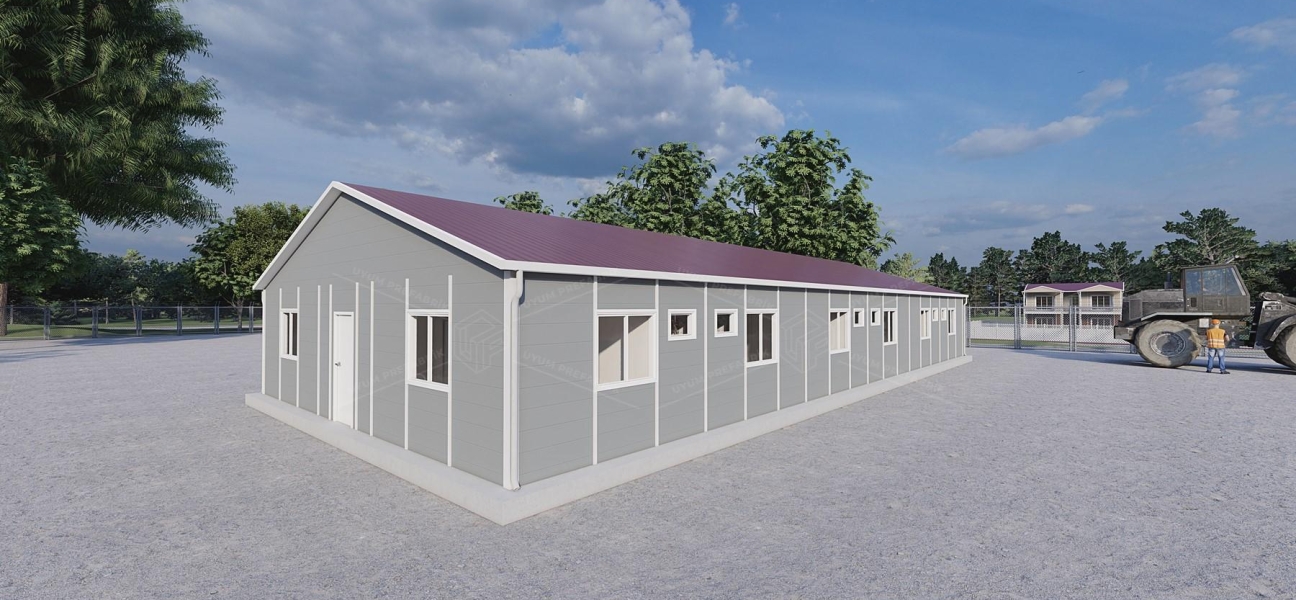 232m² Prefabrik Yatakhane Binası (Wc-Duş Ayrı)