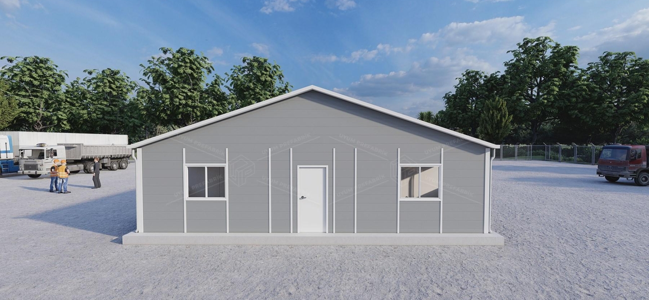 232m² Prefabrik Yatakhane Binası (Wc-Duş Ayrı)