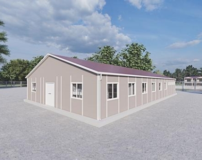 232m² Prefabrik Yatakhane Binası (Wc-Duş Ortak)