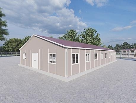 232m² Prefabrik Yatakhane Binası (Wc-Duş Ortak)