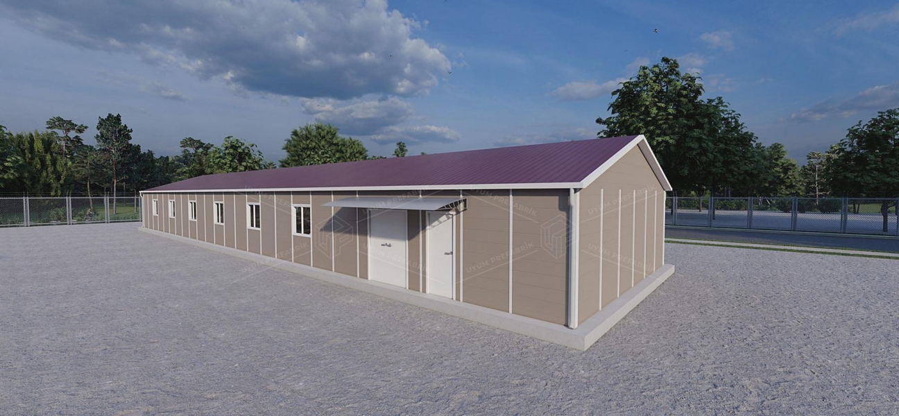 243m² Prefabricated Dining Hall Building