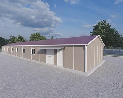 243m² Prefabrik Yemekhane Binası