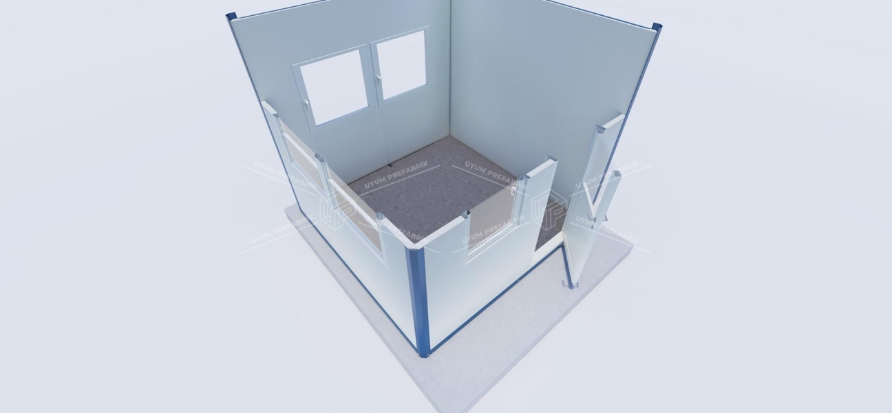 260 x 260 Sandviç Panel Kabin 