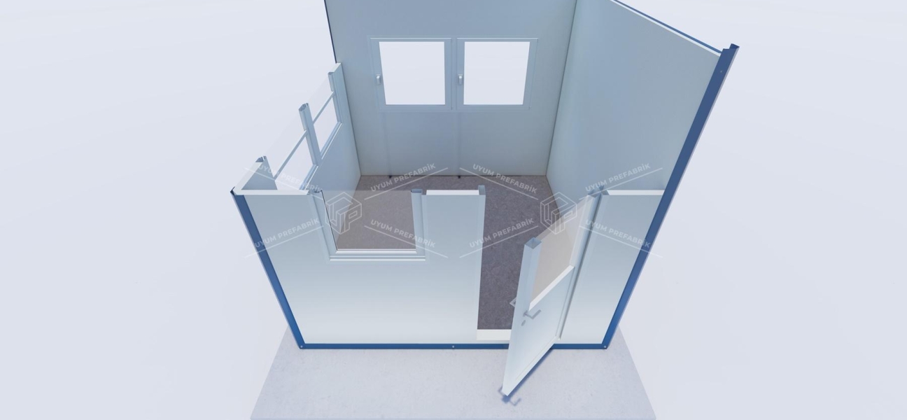 260 x 260 Sandviç Panel Kabin 