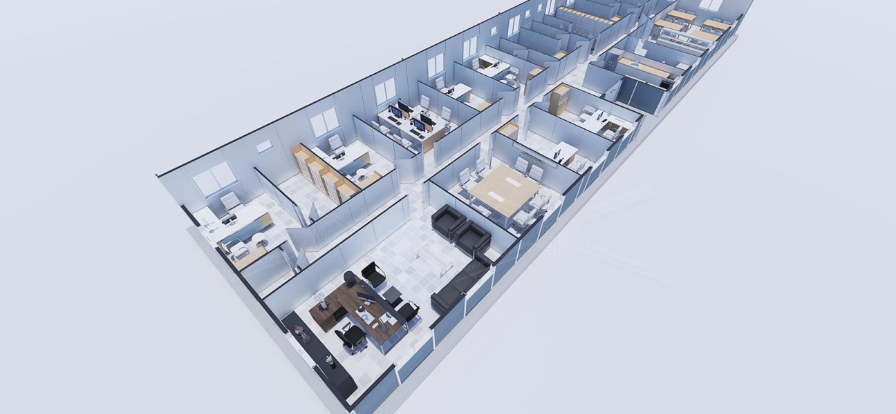 266m² Prefabricated Office Building