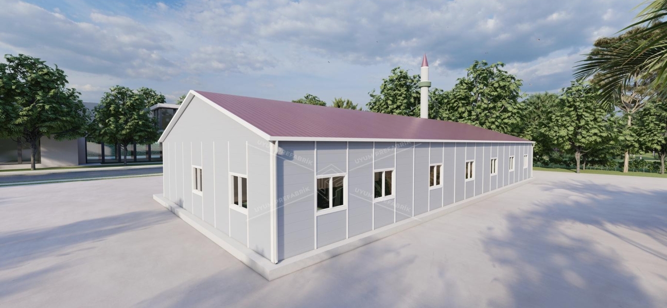 290m² Single-Storey Prefabricated Mosque Building
