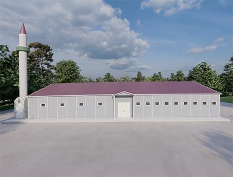 290m² Single-Storey Prefabricated Mosque Building