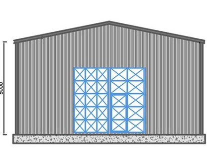 300m² Çelik Hangar Binası 