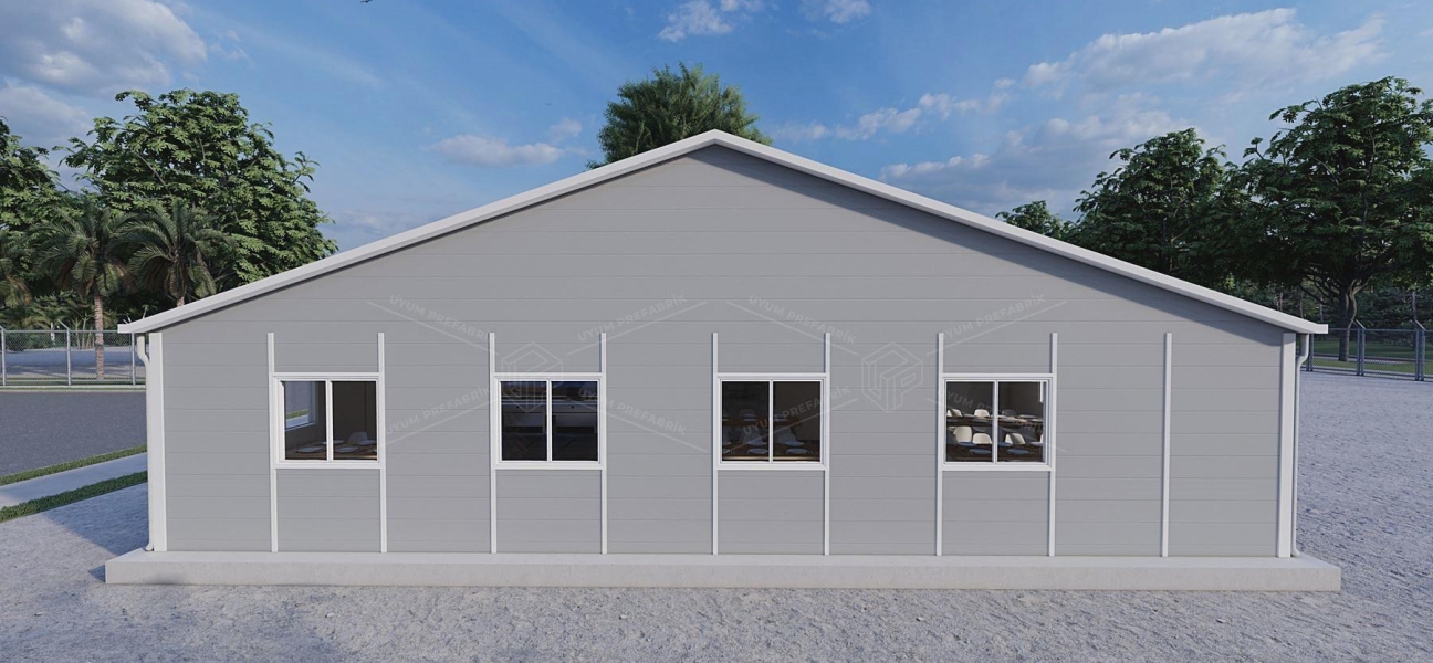 337m² Prefabricated Dining Hall Building