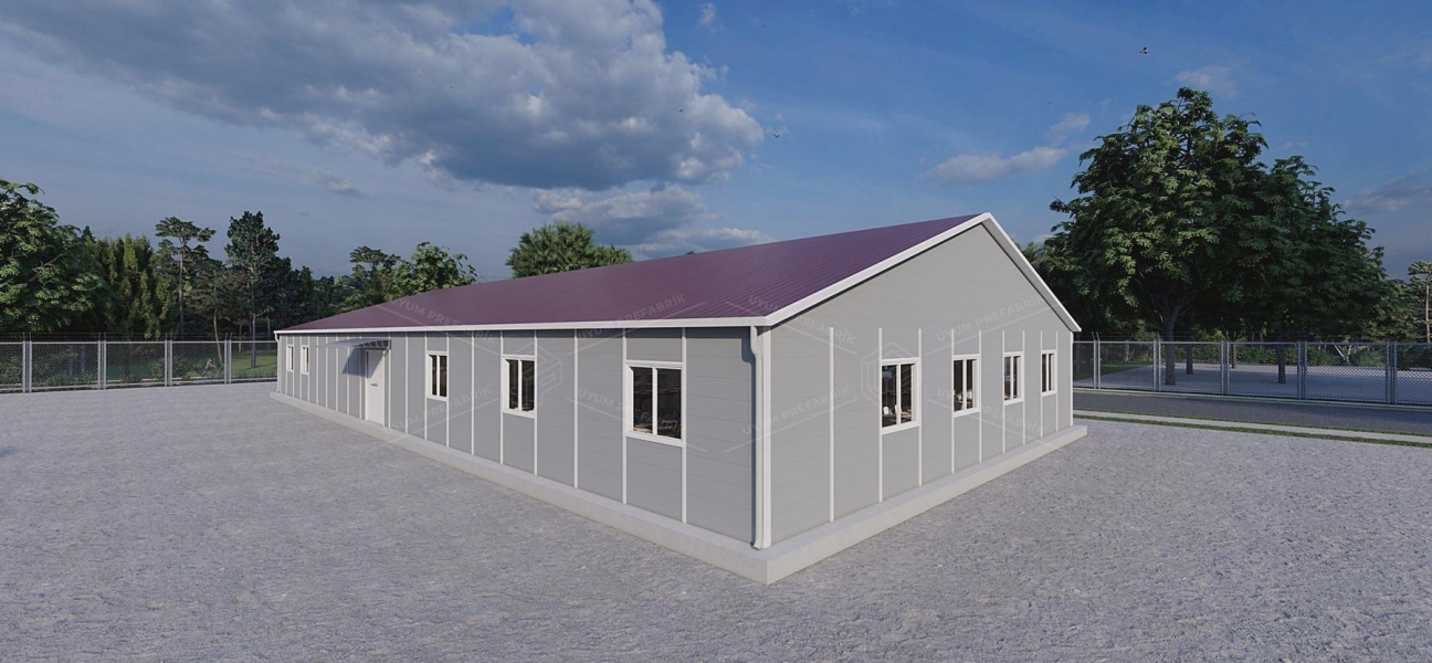 337m² Prefabricated Dining Hall Building