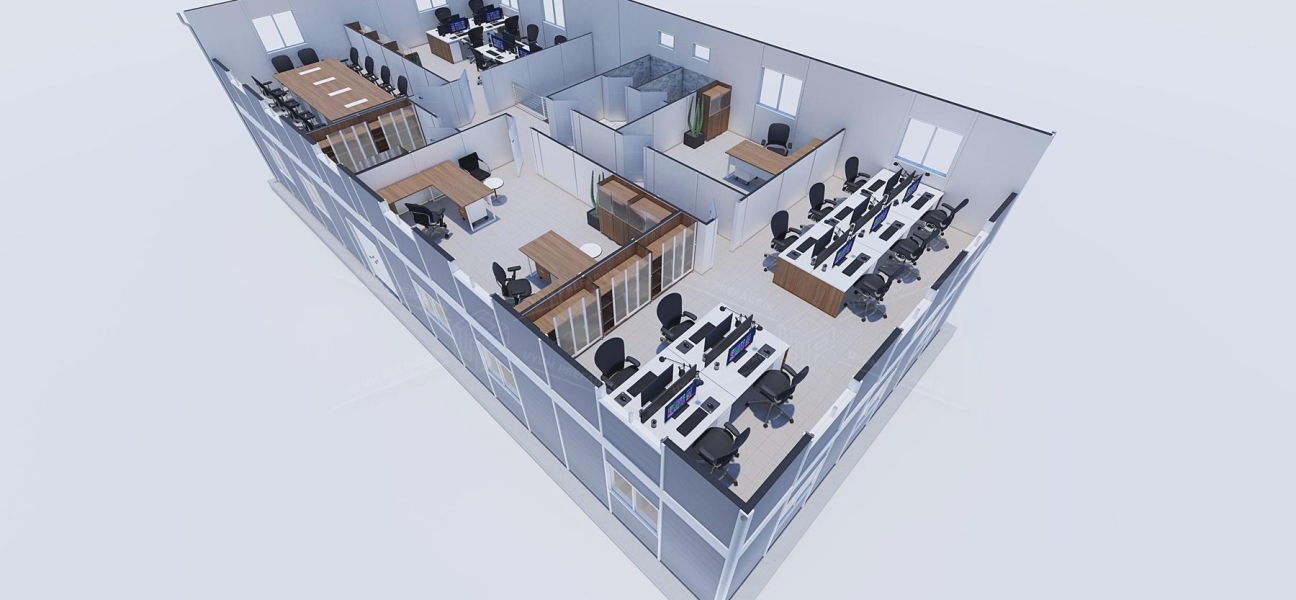 340m² Prefabricated Office Building