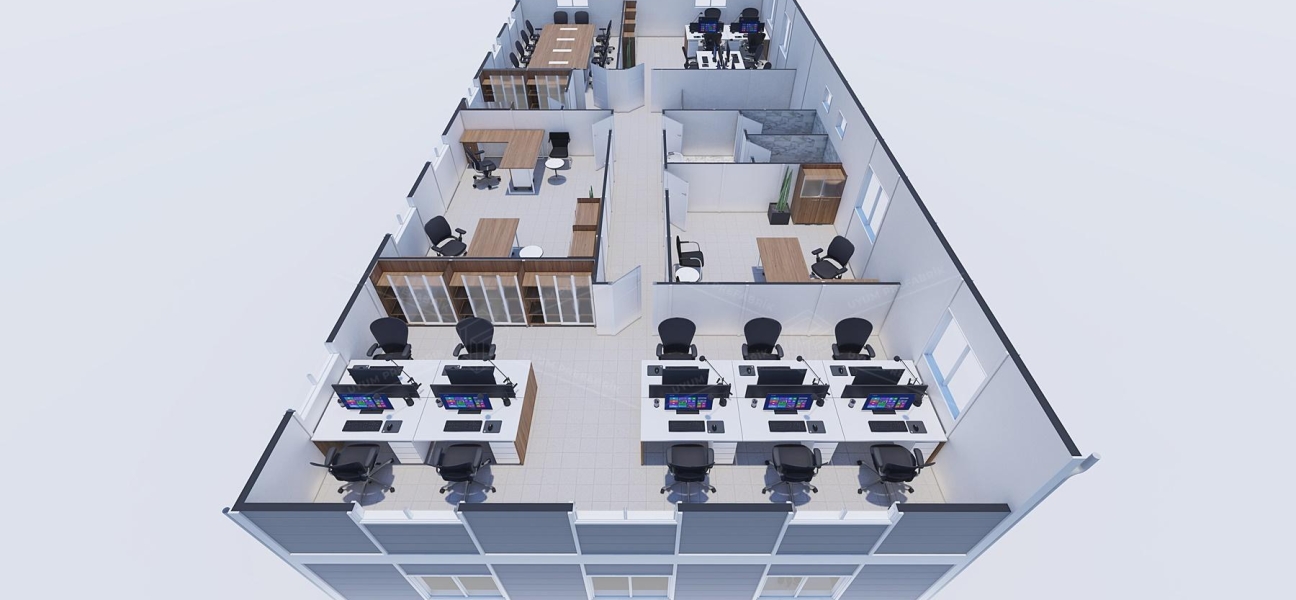 340m² Prefabricated Office Building