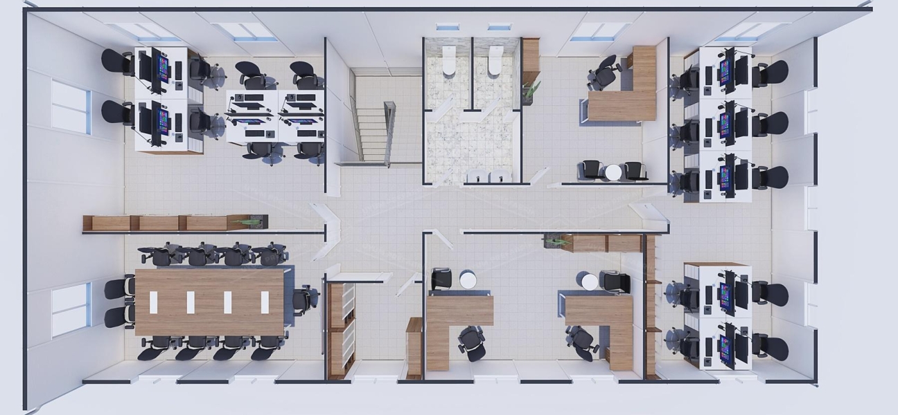 340m² Prefabrik Ofis Binası