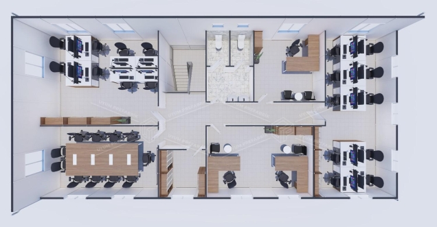 340m² Prefabrik Ofis Binası