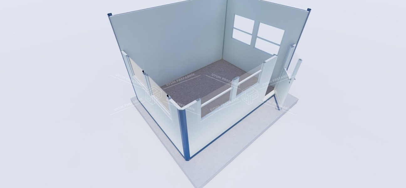 350 x 250 Sandviç Panel Kabin 