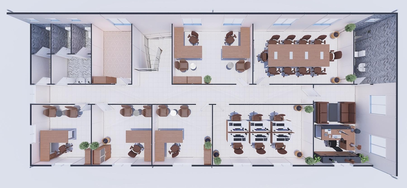 385m² Prefabricated Office Building