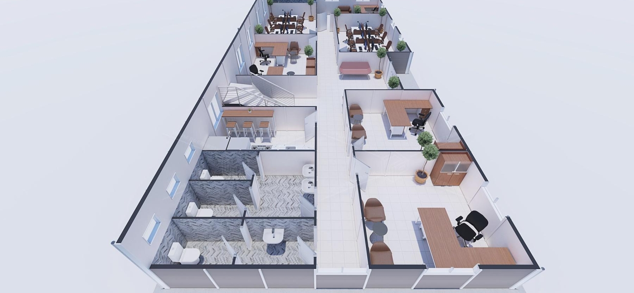 385m² Prefabricated Office Building