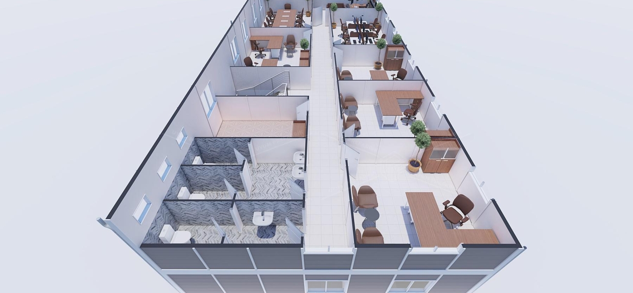 385m² Prefabricated Office Building