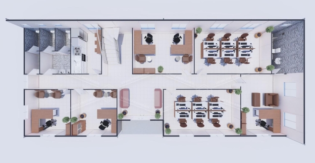 385m² Prefabricated Office Building