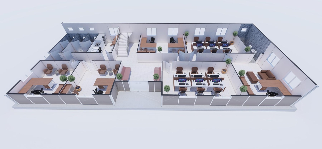 385m² Prefabrik Ofis Binası